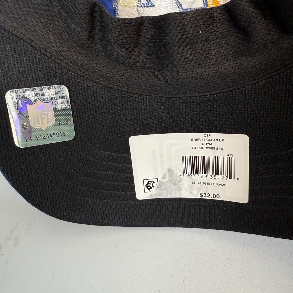 Los Angeles LA Rams Dad Hat Baseball Cap NFL 47 Brand Clean Up Strapback Blue - Picture 8 of 8